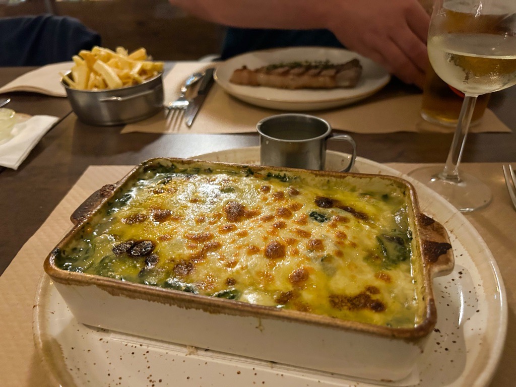 The vegetarian lasagna from Pedra Dura
