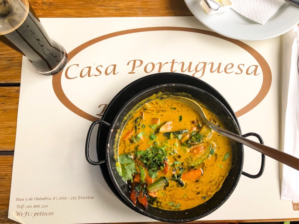 Vegetable curry from Casa Portuguesa