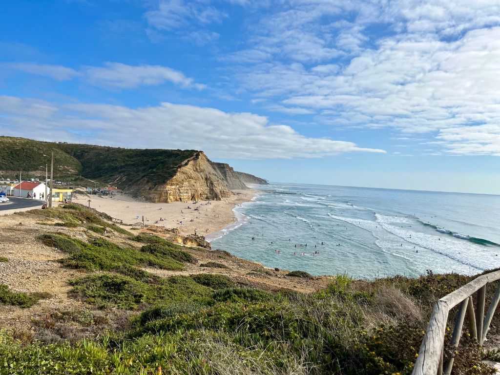 A sunny day overlooking Sao Juliao Beach.
